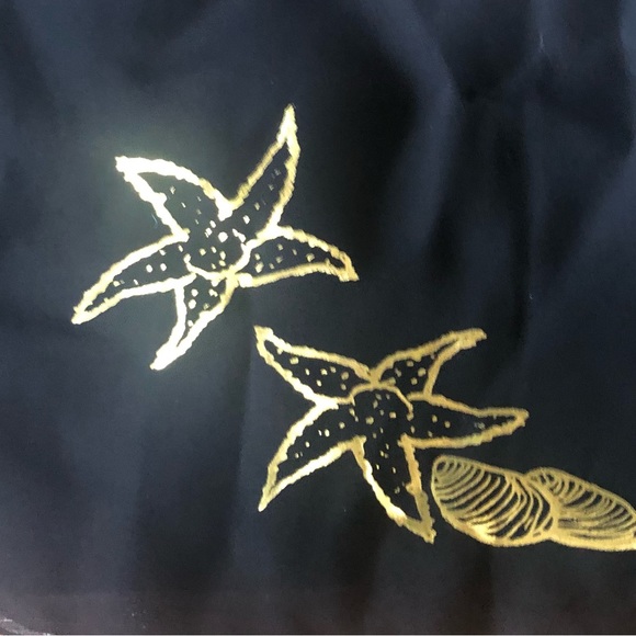 BOCA RATON NEW OLD STK BEACH RESORT  AJ TROPICS Blk Swim Coverup Top & Skirt S - Picture 2 of 2